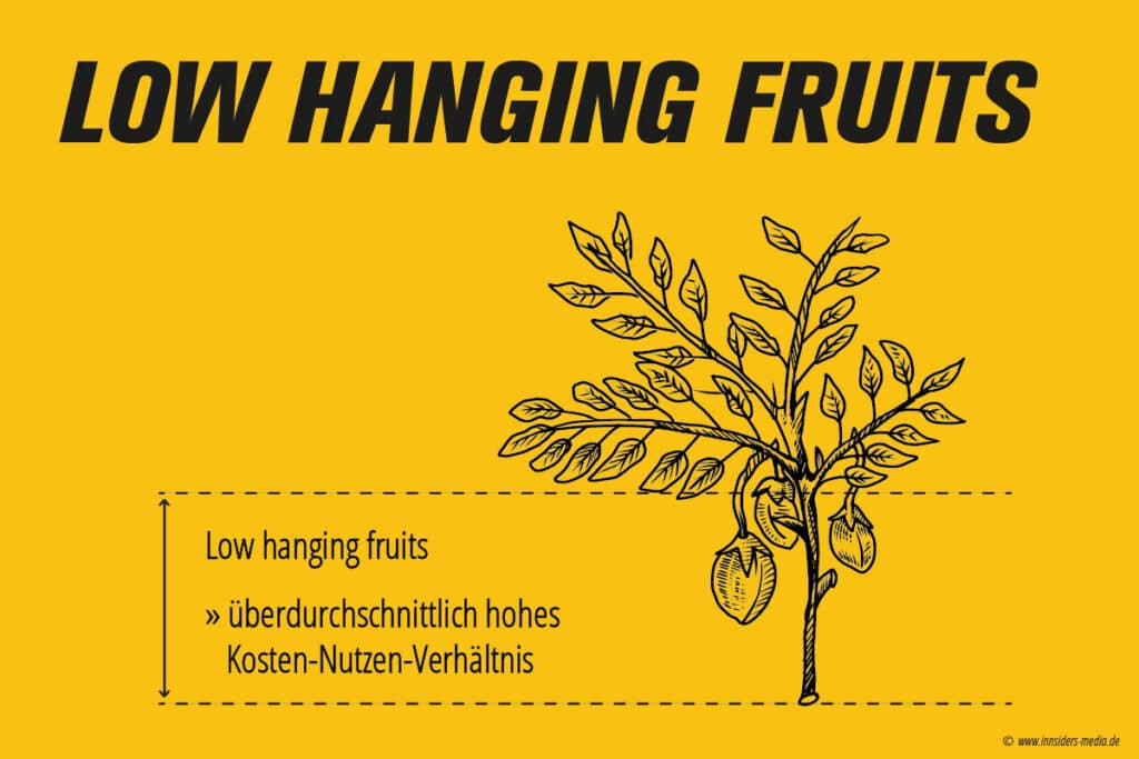 Lexikon Infografik Low hanging fruits