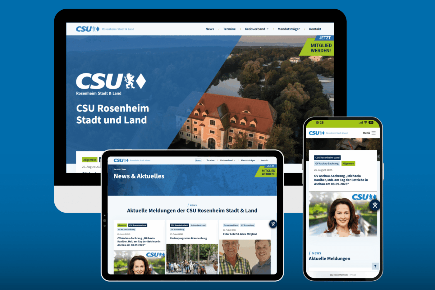 CSU Rosenheim Internetauftritt